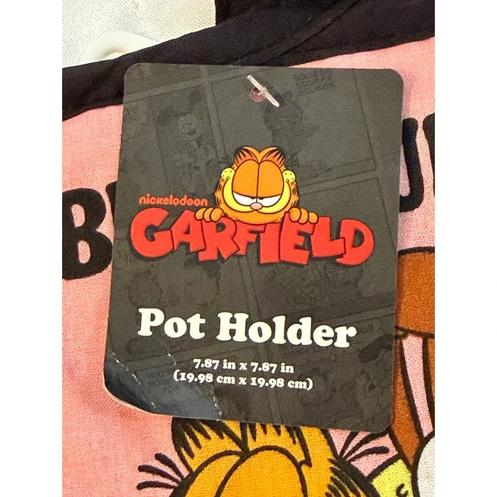 Garfield Odie‎ Best Buds Pink Oven Mitt and Pot Holder Set Nickelodeon New
